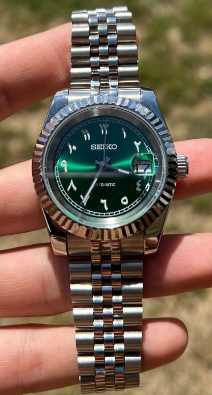 SeikoDatejust Green arabic dial