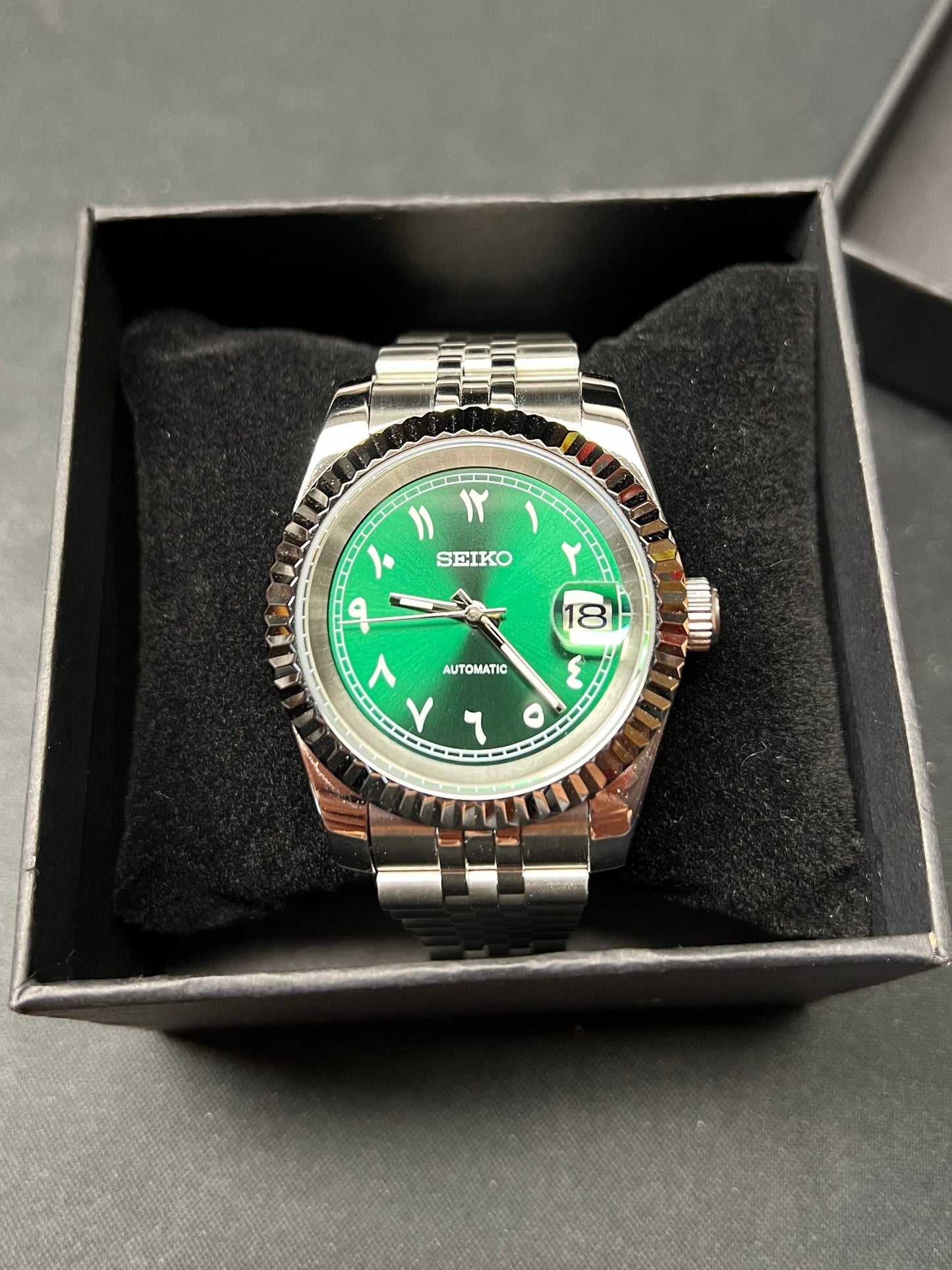 SeikoDatejust Green arabic dial