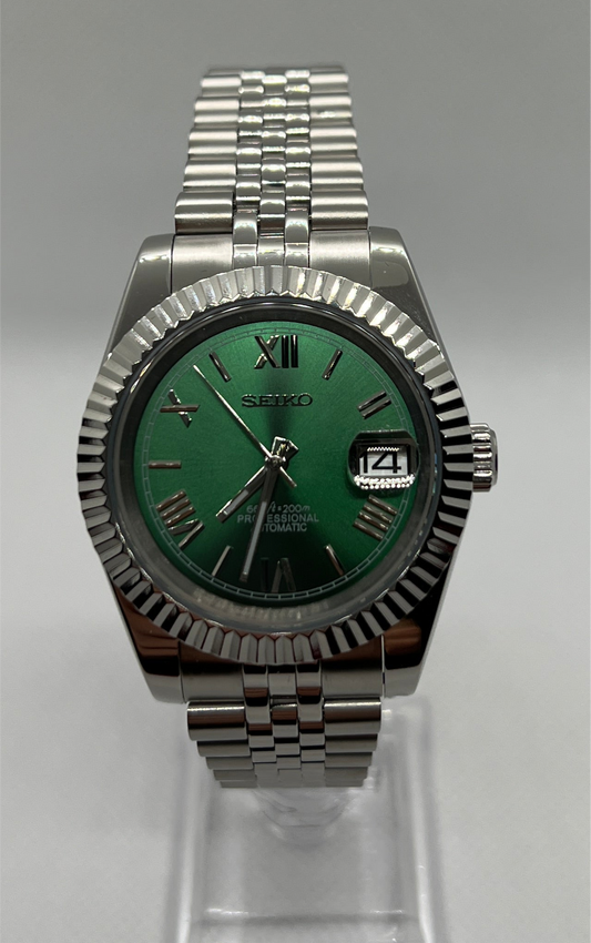 SeikoDatejust Green Roman